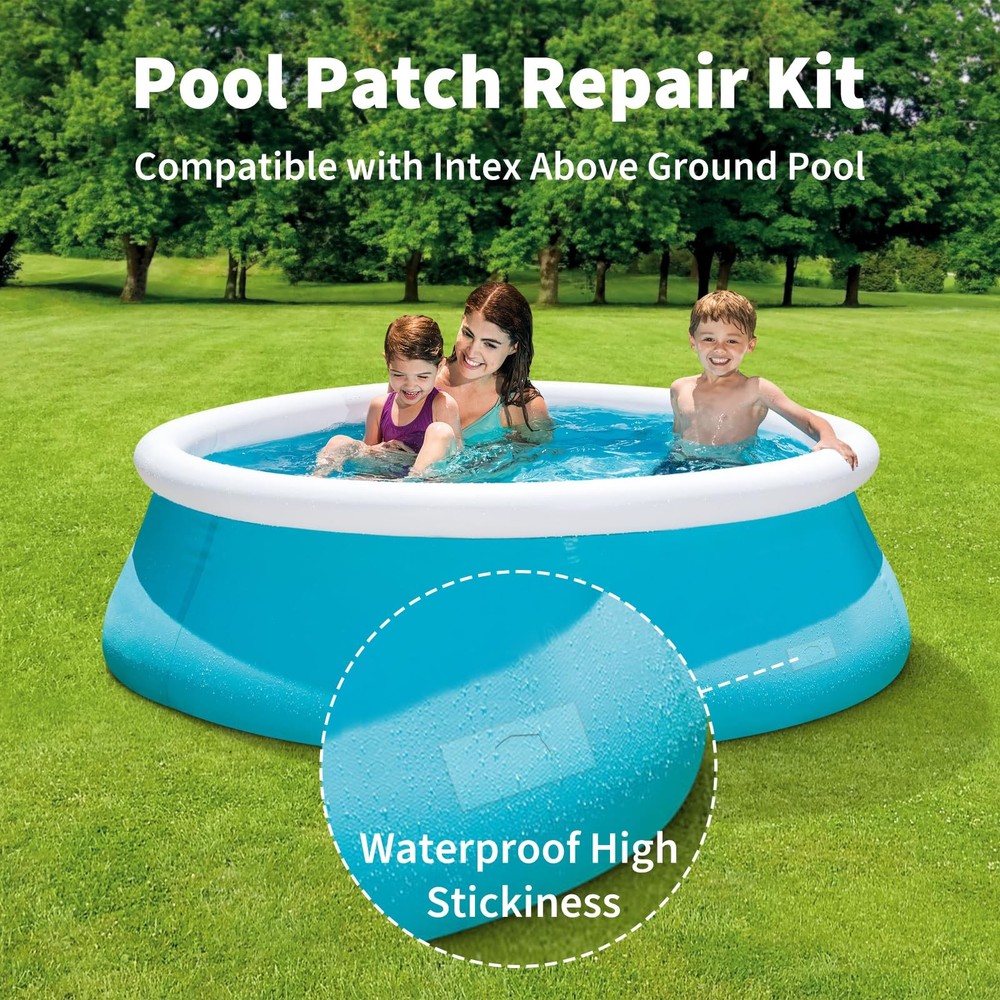 Pool Patch Repair Kit Compatible with Intex, Inflatable Repair Patch Kit for ...