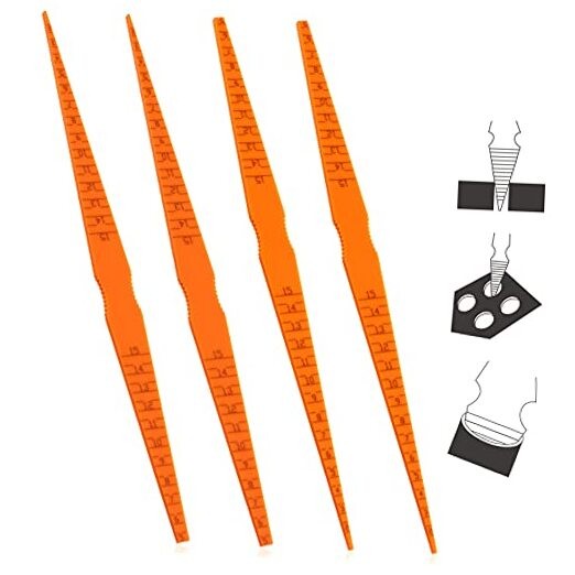 Plastic Car Door Panel Gap Alignment Gauge Measuring Tool, Taper Feeler 4 Pack