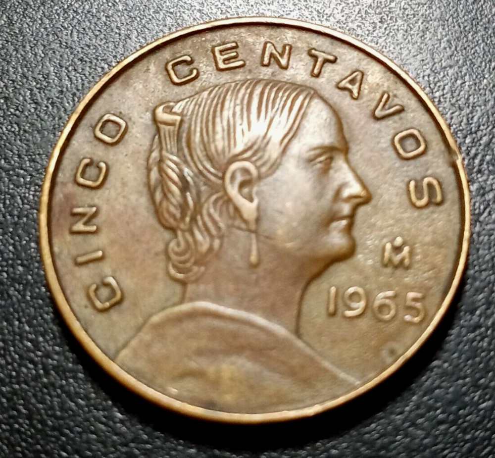 1965 Mexico Cinco 5 Centavos - Nice World Coin