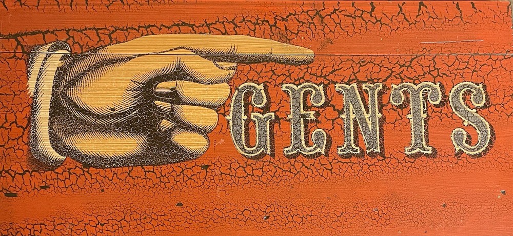 Vintage Wooden Sign