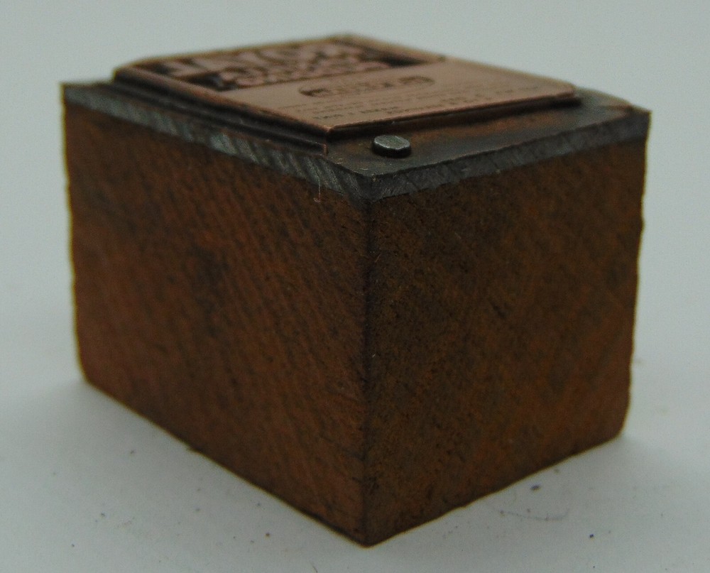 Printing Letterpress Printers Block Royal Vanilla Pudding Box