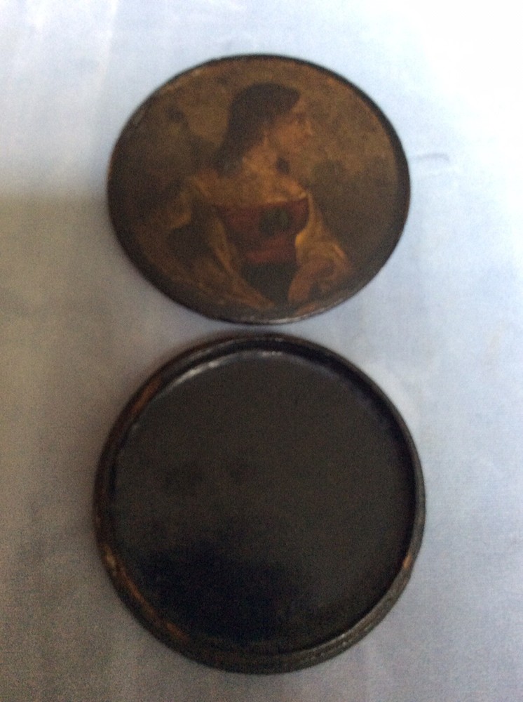 Early Victorian Hand Painted Paper Mache Box