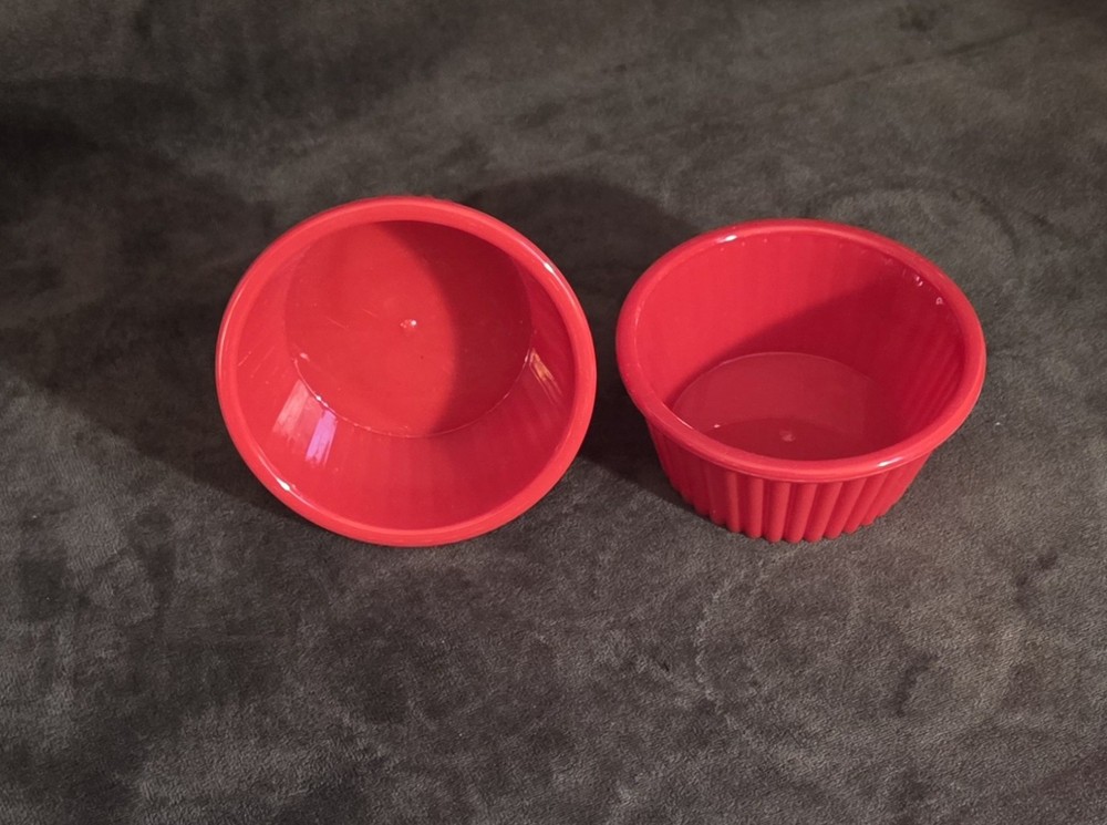 Red Single  Heavy plastic cupcake holder decor