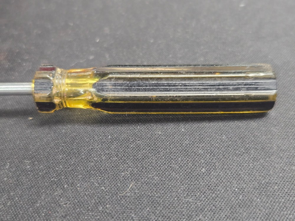 Stanley No 2750 Yellow & Black Plastic Handled 5" Phillips Head Screwdriver