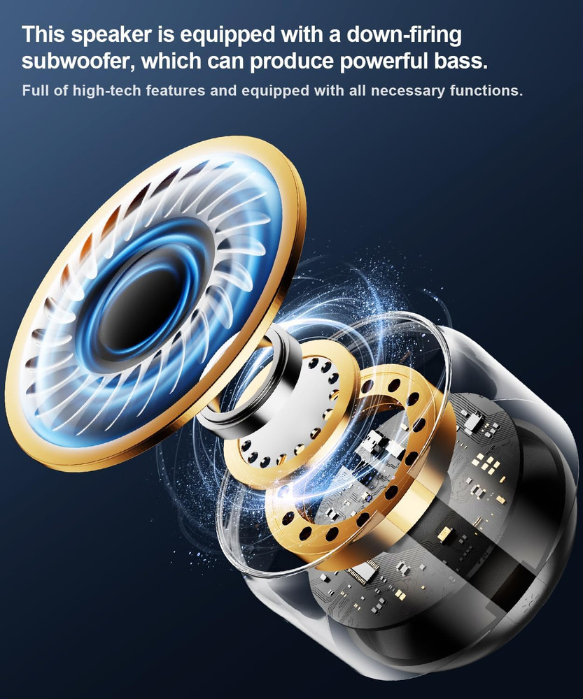 Mini Portable Bluetooth Speakers Wireless,Tws Pairing Small Bluetooth Speaker，Wi