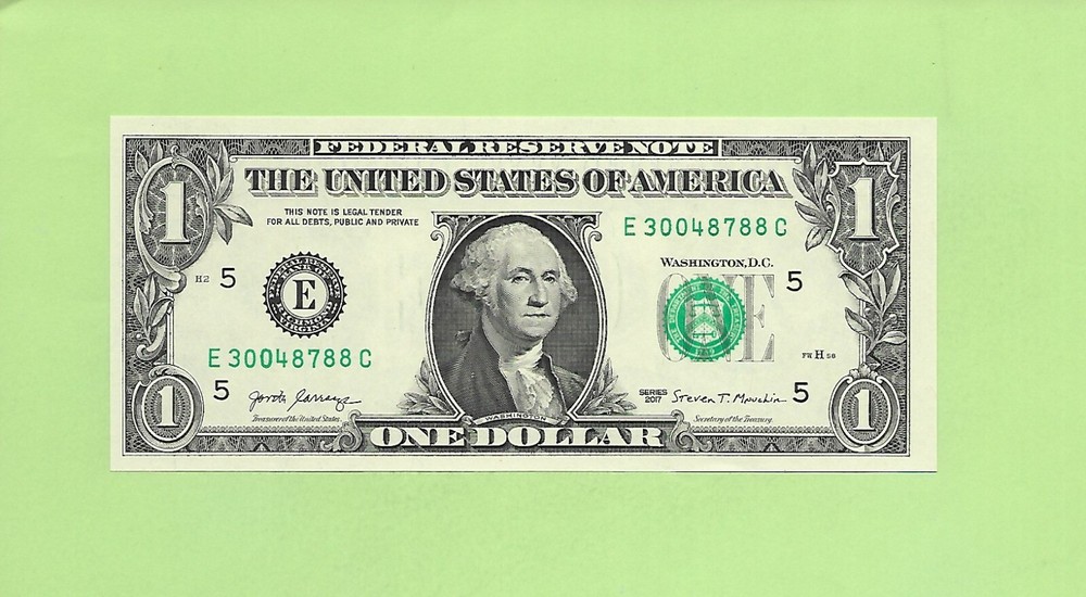 2017 ..UNCIRC $1  E 3004 8788 C  .... 2017  $1  E-C      NICE NOTE    FRN