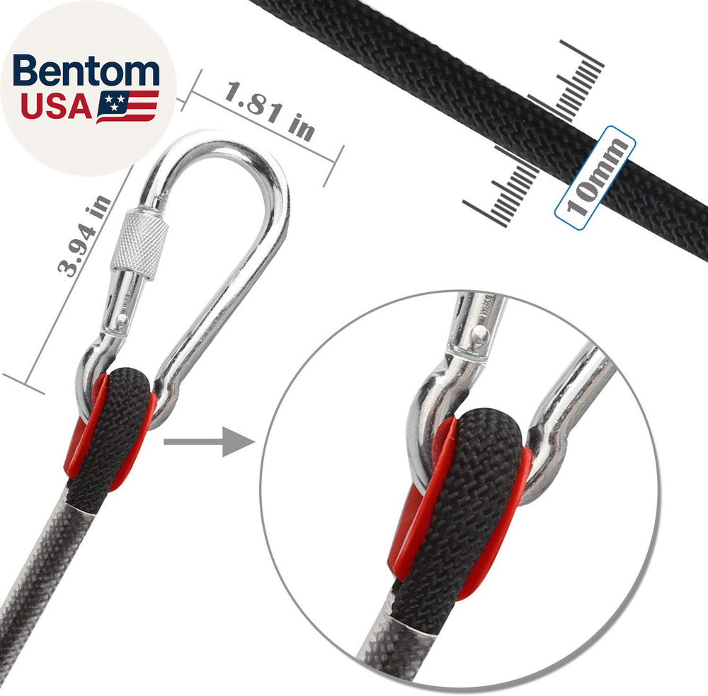 Static Climbing Ropes 35Ft (Diam 10Mm,16Mm)