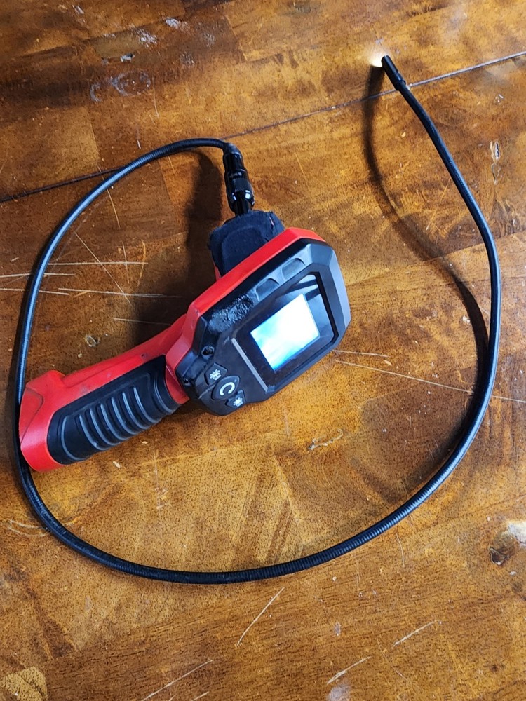 CEN-TECH Inspection Camera Borescope w/ Screen – Mechanic & Plumbing Tool