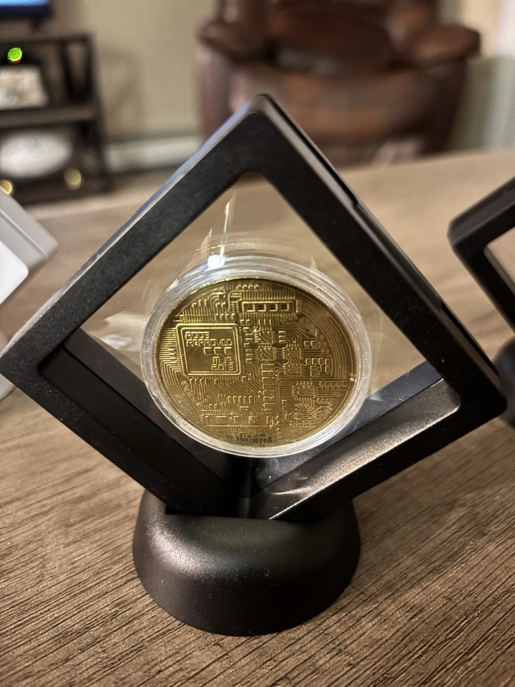 Physical Bitcoin Display Ideal For Desk, Coffee Table, Etc