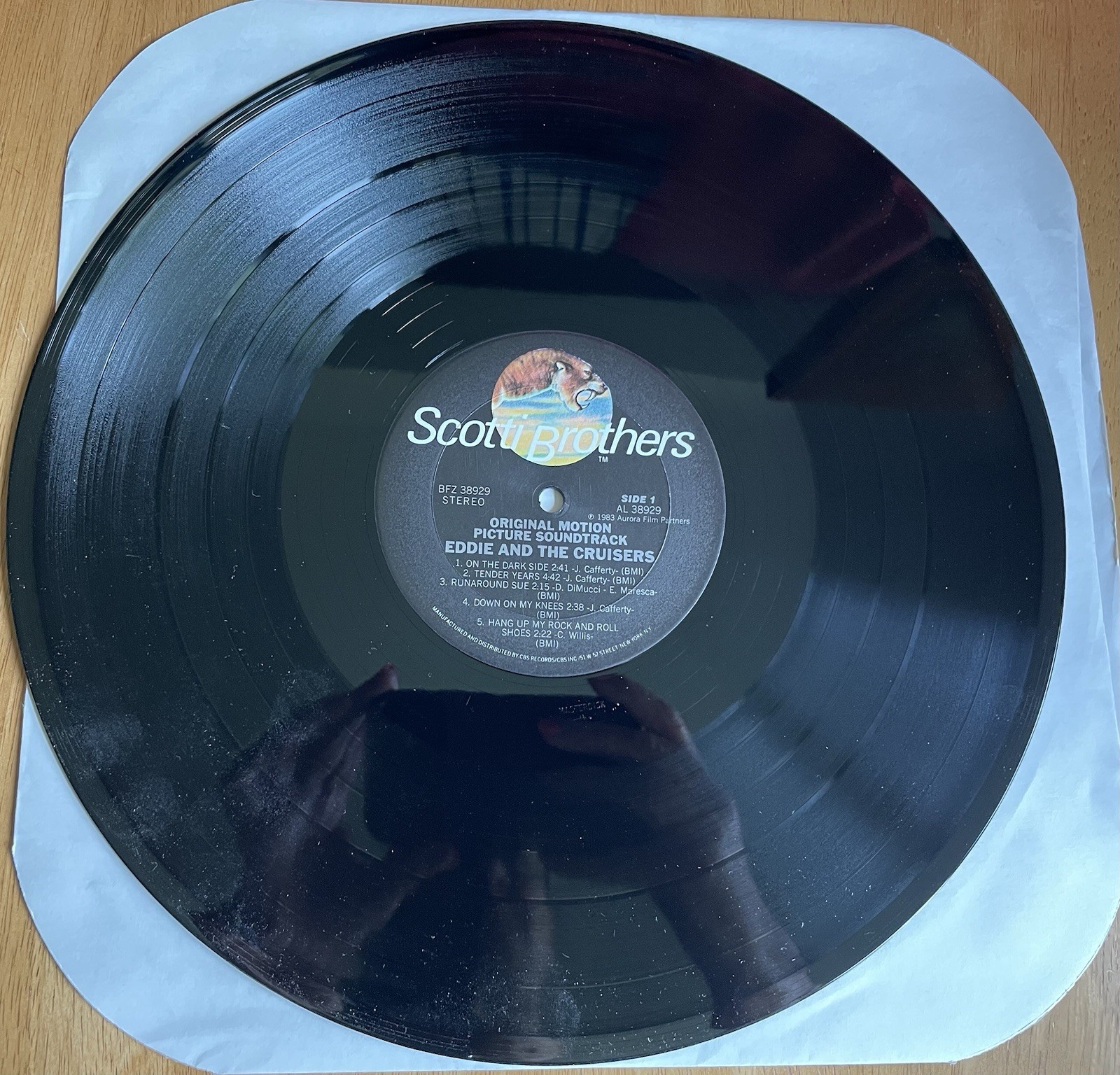 Eddie & The Cruisers Soundtrack Vinyl LP John Cafferty & Michael Pare Autographs