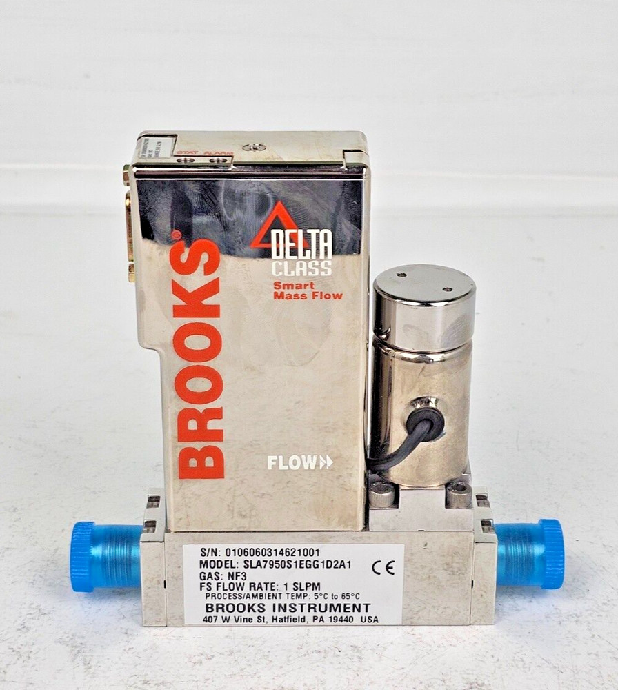 Brooks Instrument mass flow controller MFC SLA7950S1EGG1D2A1 NF3 1 SLPM