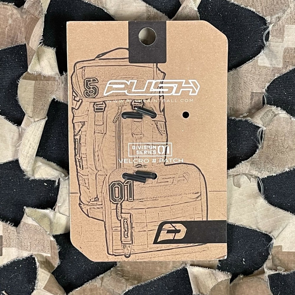 NEW Push Division Number Patch #7 - Grey