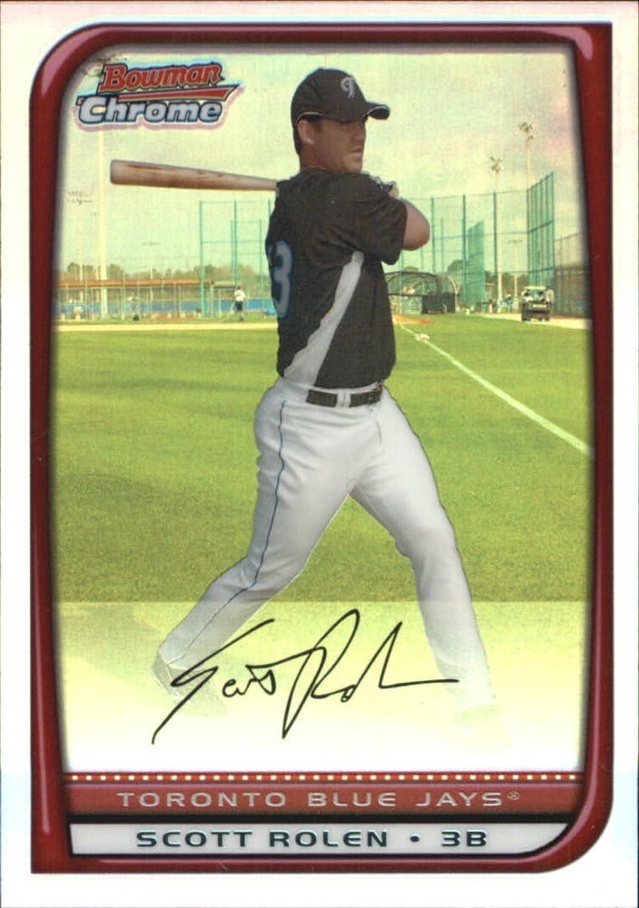 !!!    SCOTT ROLEN   BOWMAN CHROME  REFRACTOR   BASEBALL  CARD  $$