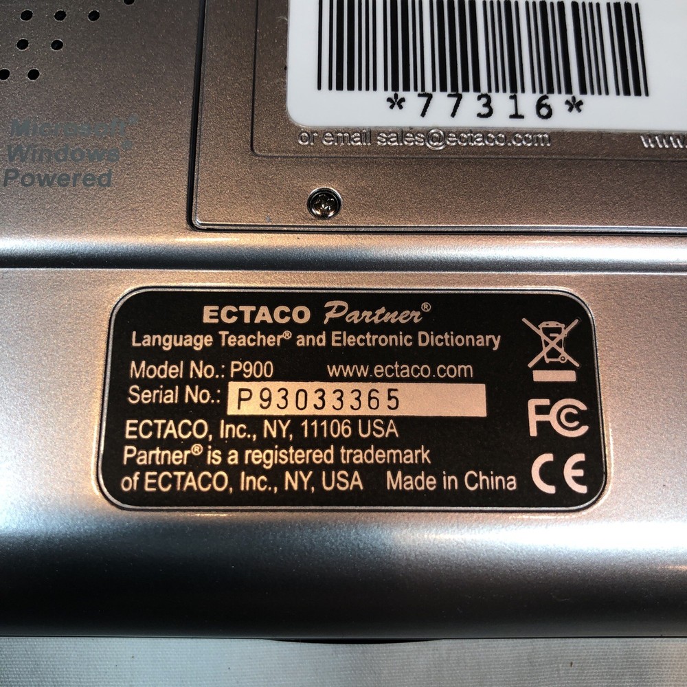 Partner Ectaco P900 English Arabic Language & Dictionary