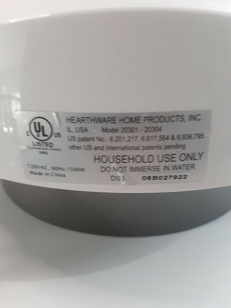 NuWave Pro 20301 20304 Motor Heater Unit tested working