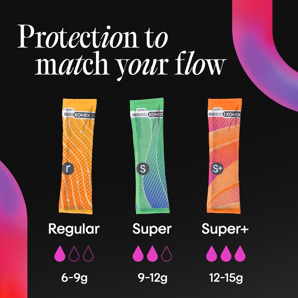 U by Tampons, Click Compact, Super Plus Absorbency, Unscented, 45 Count