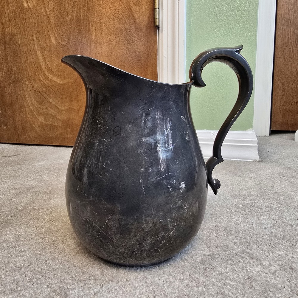 Reed & Barton REDS Logo Silverplated Pitcher