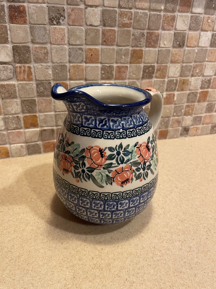 POLISH POTTERY SMALL PITCHER