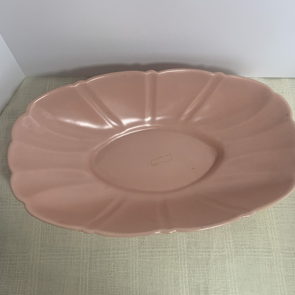 Bauer Console Pottery Bowl Pink MCM