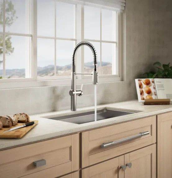 Kohler Haku R38475-LVS Semi-Professional Pull-down Kitchen Faucet Brushed Nickel