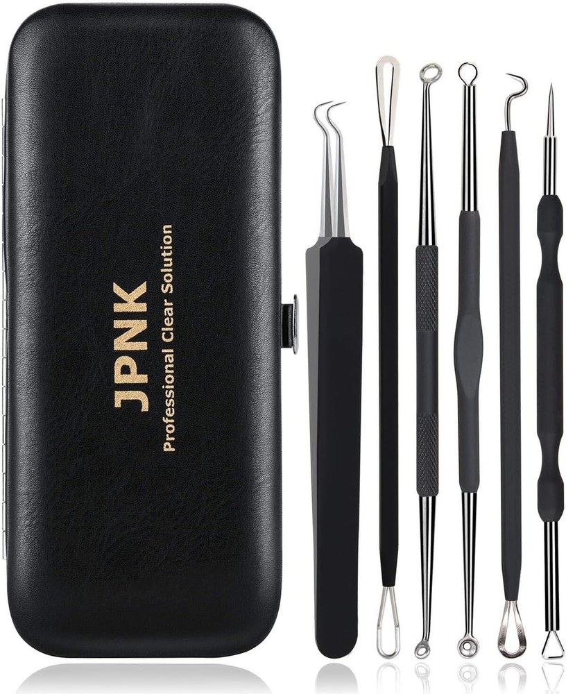 Precision Blackhead Extractor Tools - Anti-Slip, Rust Resistant & Travel Ready