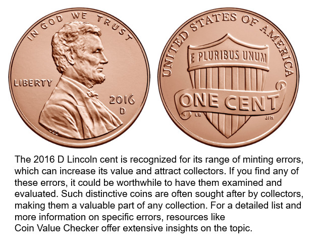 2016 D Lincoln Cent (4) Roll Lot OBW Uncirculated