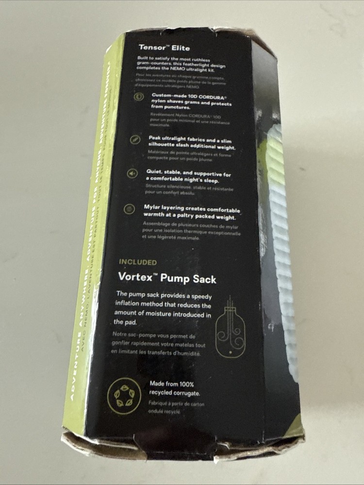 Nemo Tensor Elite Ultralight Sleeping Pad - Short Mummy