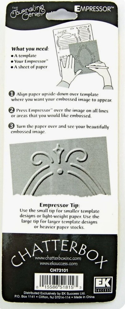 Chatterbox Empressor Rolling Ball Embosser Embossing Tool Journaling Dual Tips