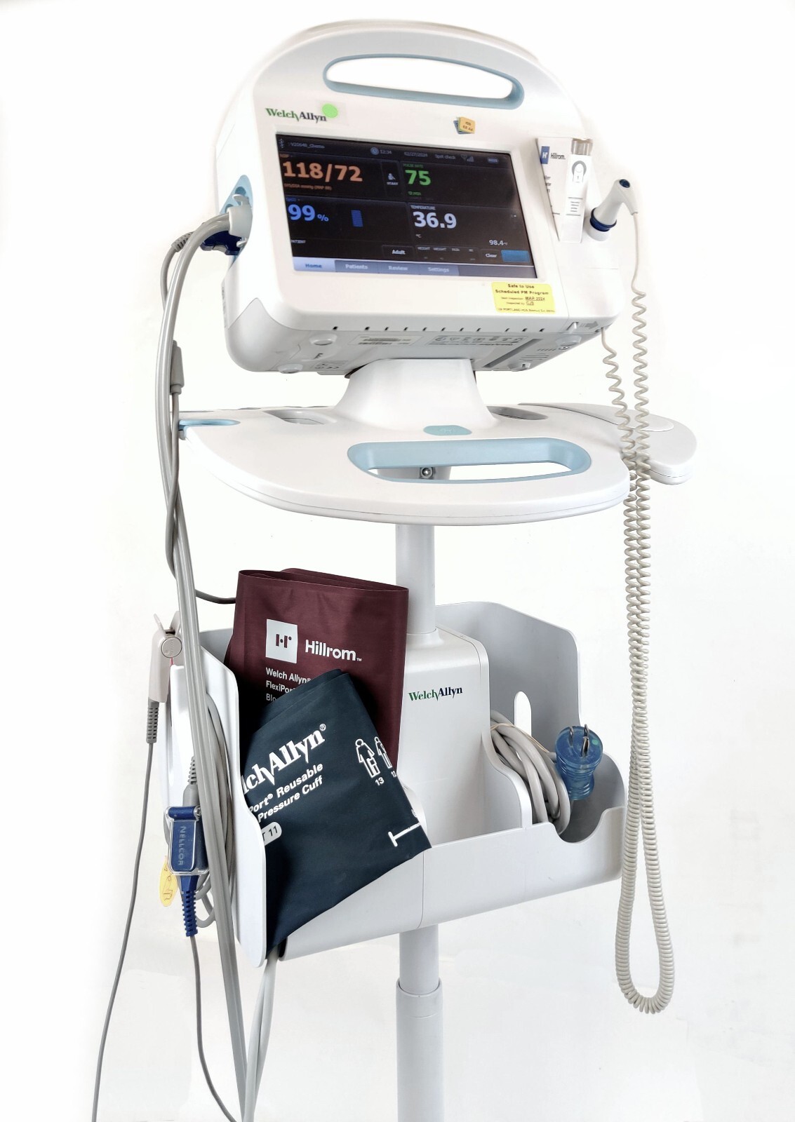 Welch Allyn Connex Vital Sign Monitor 6000 WIFI EMR Conn 65NTXX with Accessories