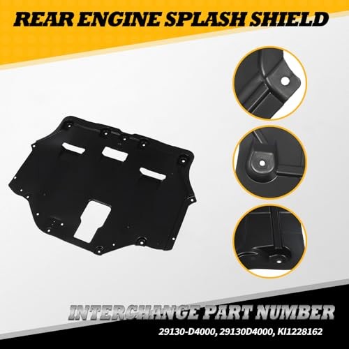 Rear Engine Splash Shield Compatible with Optima 2016-2020 Engine Splash