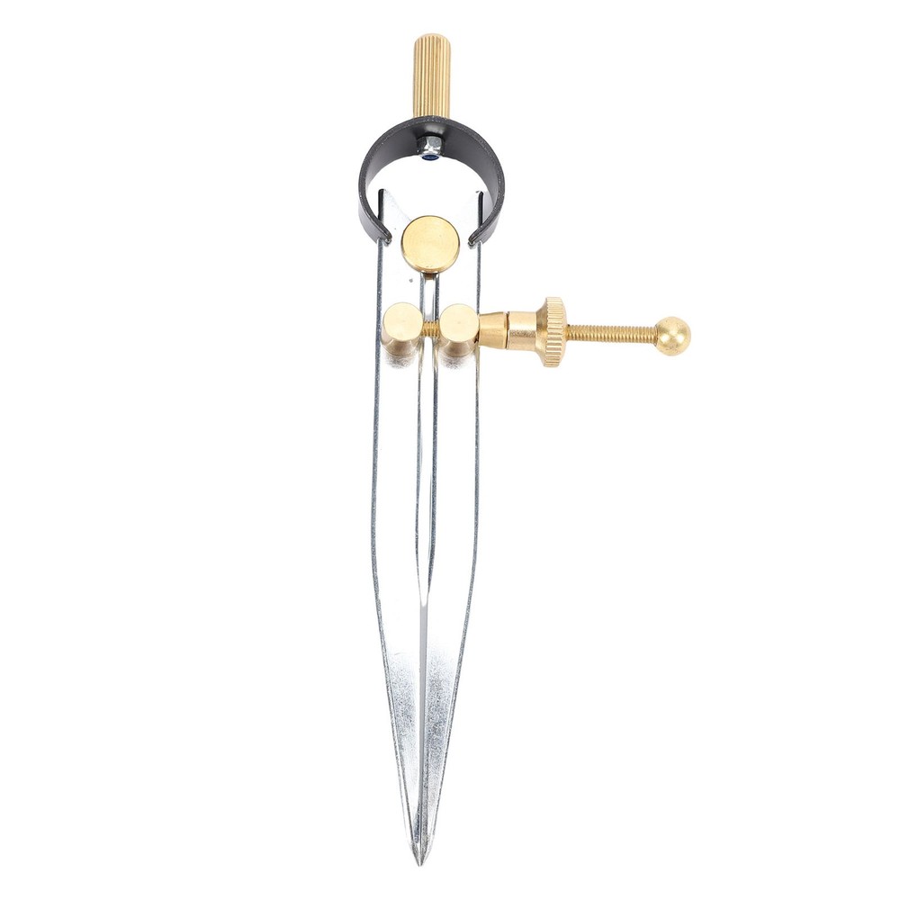 Spring Wing Divider Caliper Lockable 5in Steel Leather Compass Creaser Drafting
