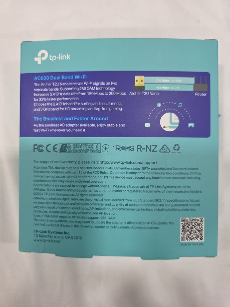 TP-LINK Archer T2U Nano AC600 Wireless USB Adapter
