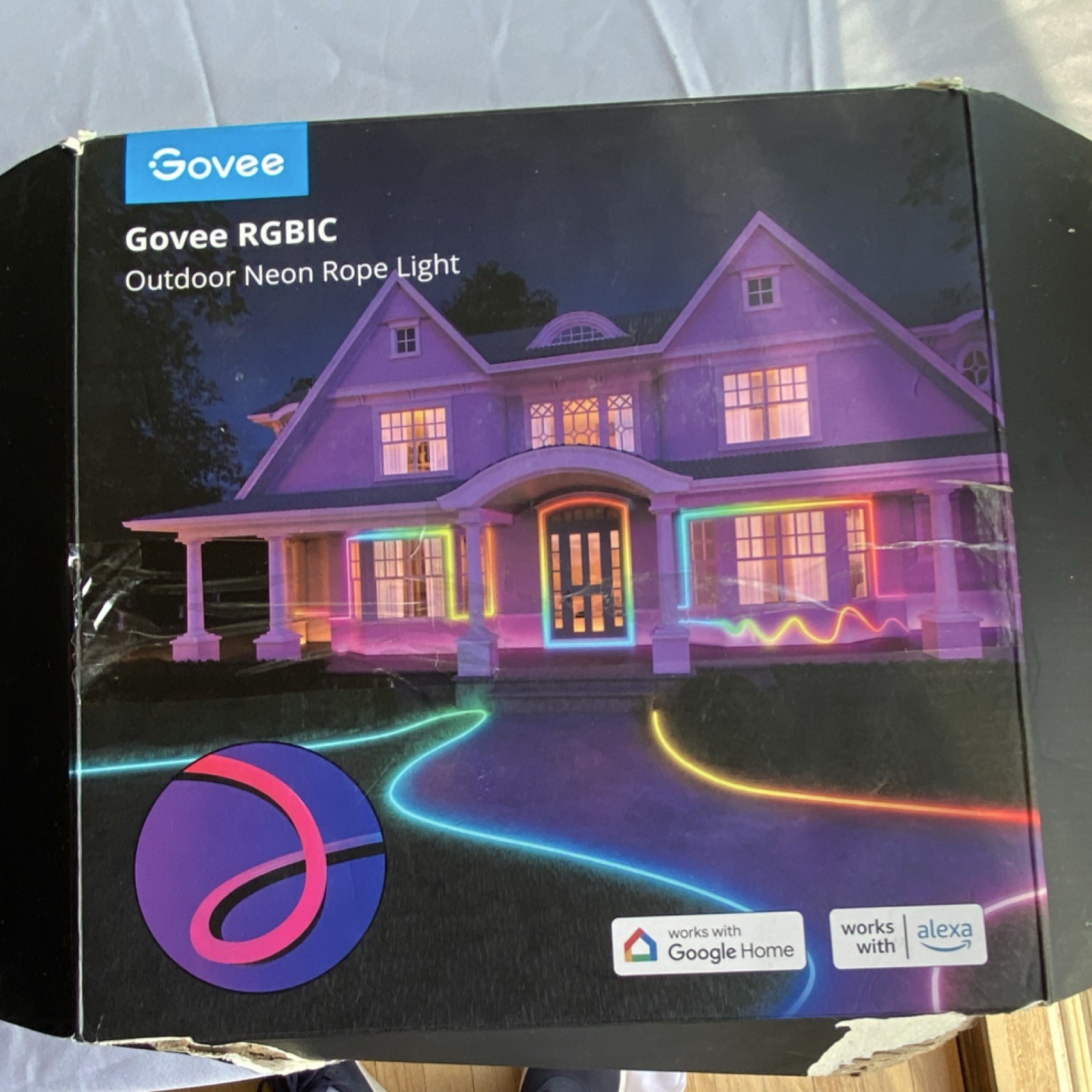 Govee RGBIC Outdoor Neon Rope Light Multicolor LED Smart Alexa Google Home