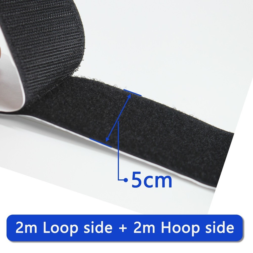 Hook and Loop Tape Length 6.6FT width 1.96Inch Adhesive Mounting Tap For Effects
