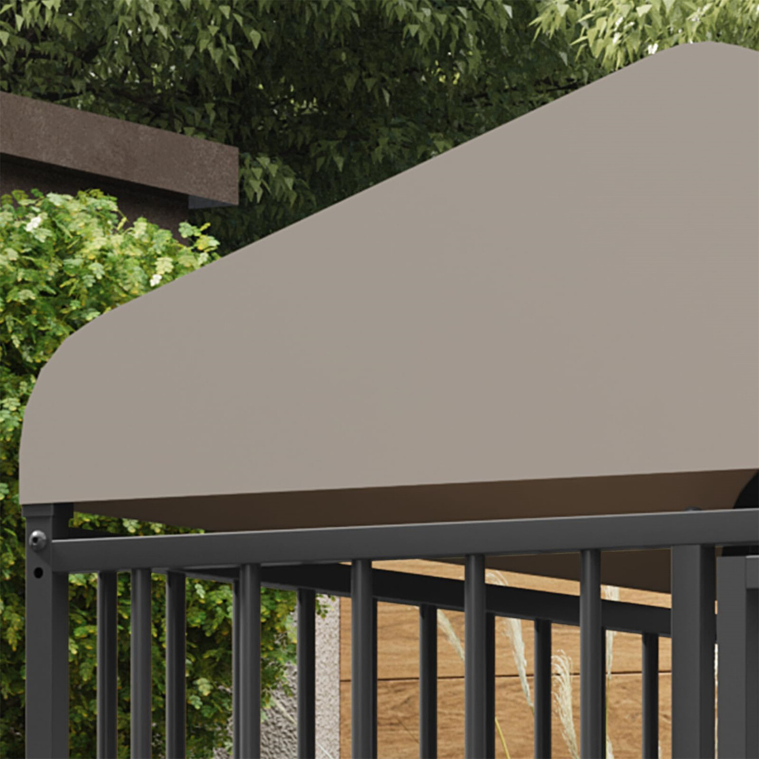 ✅10X10X6FT Heavy Duty Dog Cage with Roof Large Outdoor Dog Kennel Safety Locks