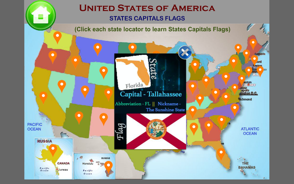 United States Map Quiz Game - Study Practice Quiz (Windows or Mac)