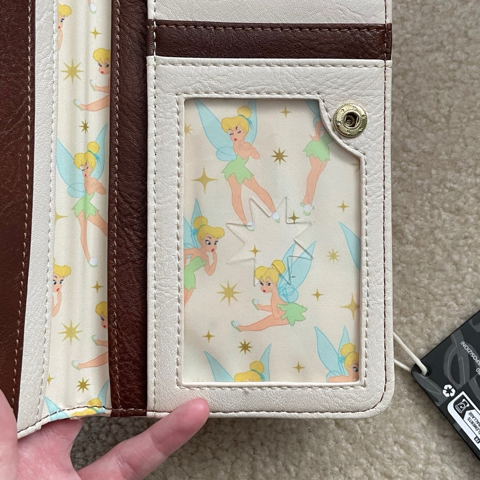 Loungefly Disney Peter Pan Tinker Bell Quilted Wallet