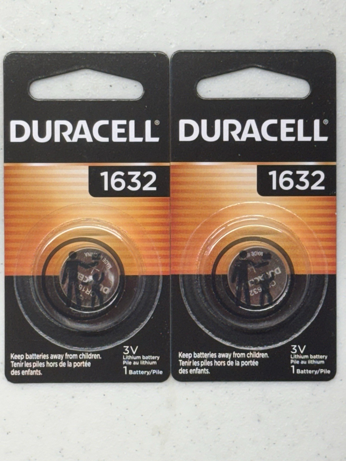 2 Pack CR1632 1632 DURACELL Lithium 3v Battery USA Free SHIP FRESH MAY 2034