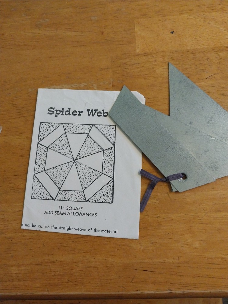 Spider Web Quilting Template 11  Square
