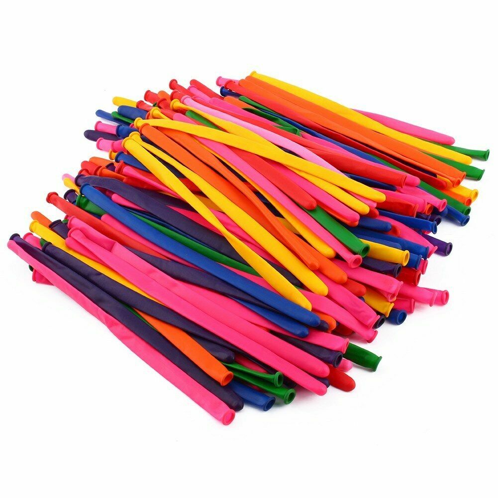 USA 200pcs Party Long Animal Tying Making Balloons Twist Latex Balloon DIY Decor
