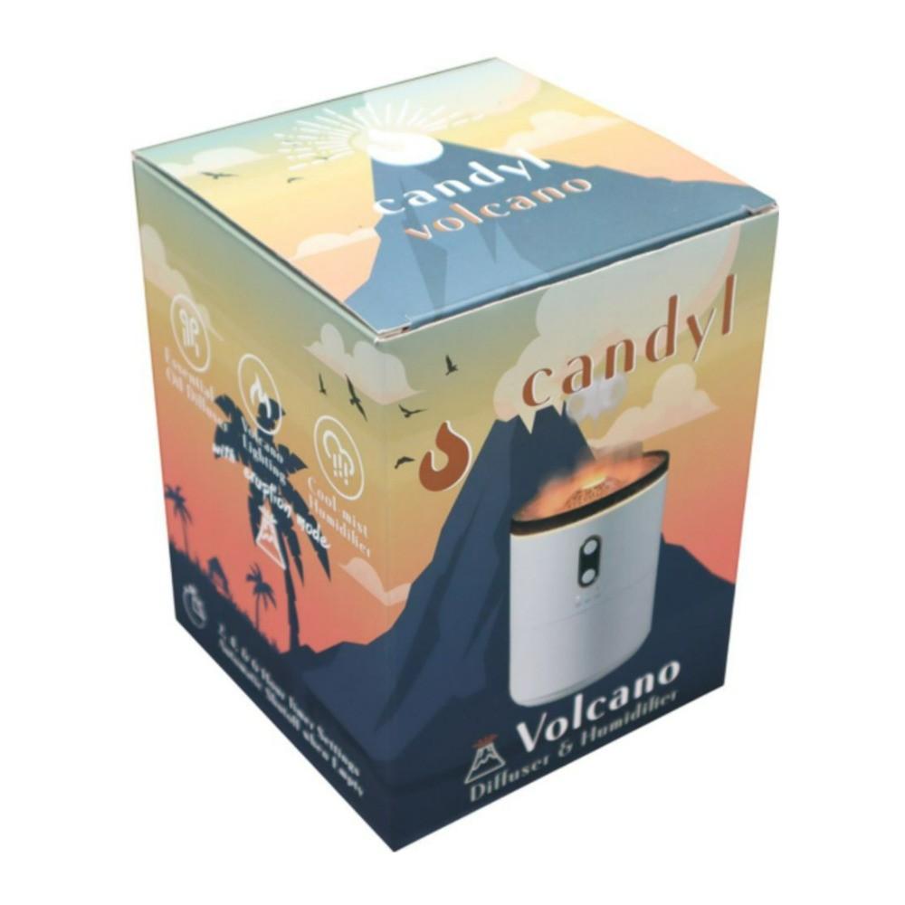 Candyl Volcano White Diffuser Humidifier Fire and Ice Modes