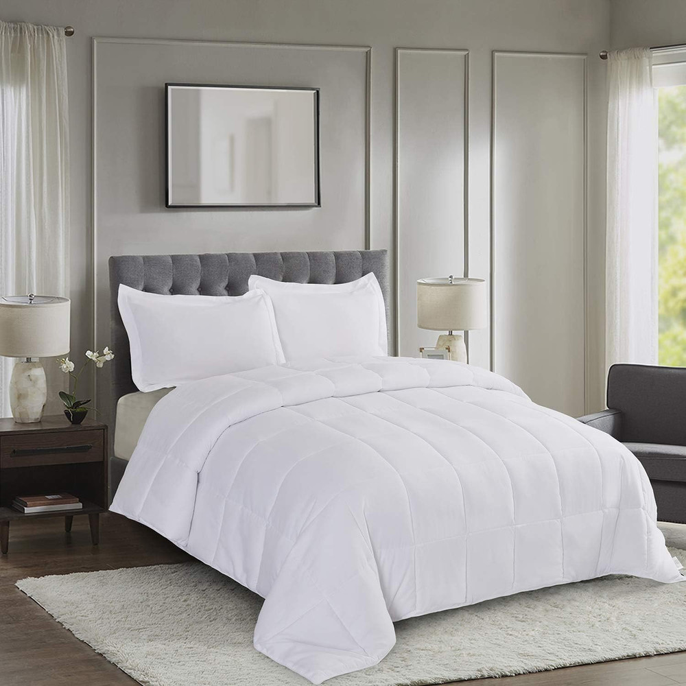 3Pc down Alternative Comforter Set - All Season Reversible Comforter with Two Sh
