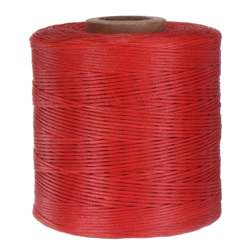 300D Waxed Thread 547 Yards Polyester Leather Sewing Waxed String Red
