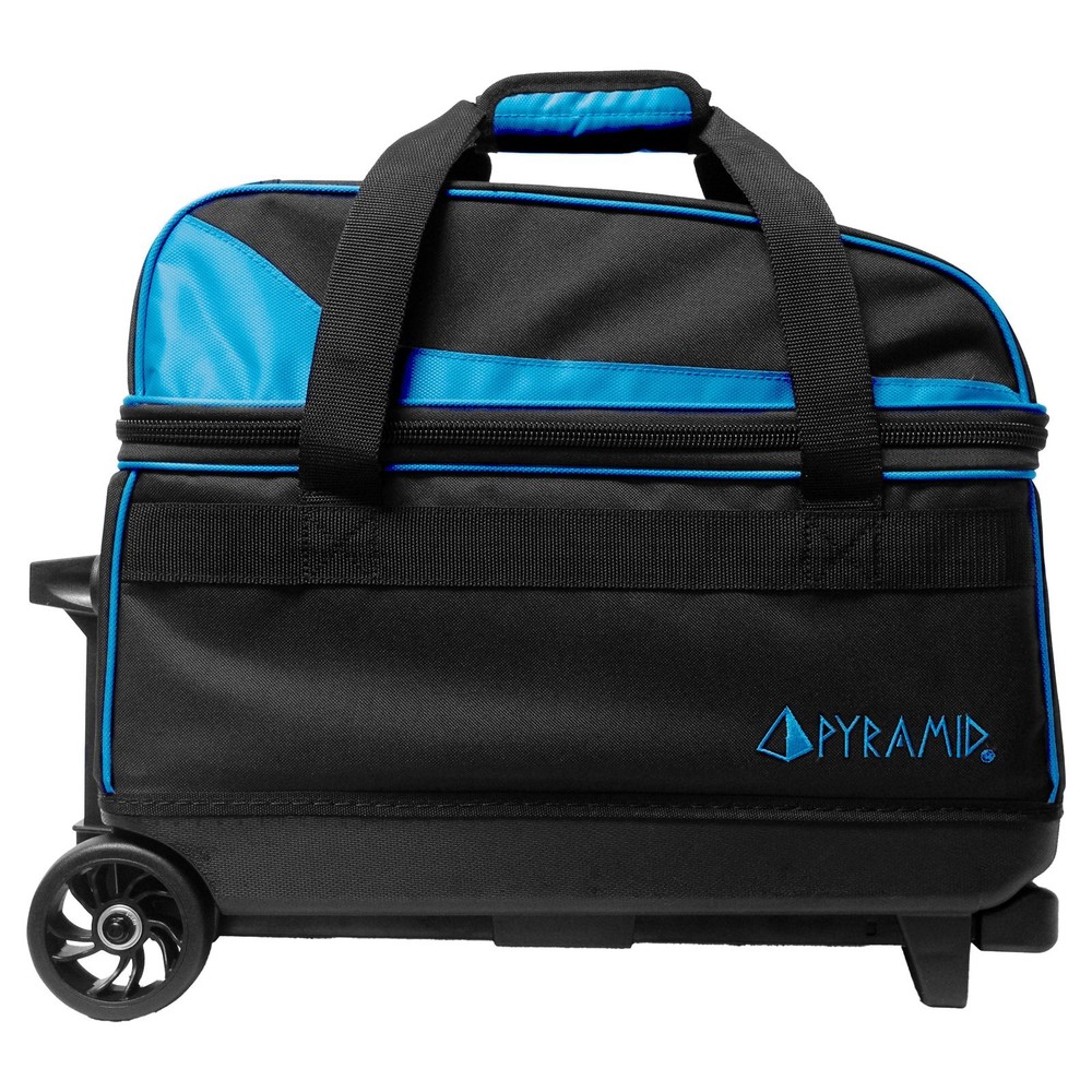 Pyramid Prime Double Roller Bowling Bag - Black/Asgard Blue
