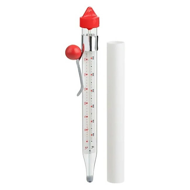 Trudeau Candy & Deep Fry 8" Thermometer with Guard