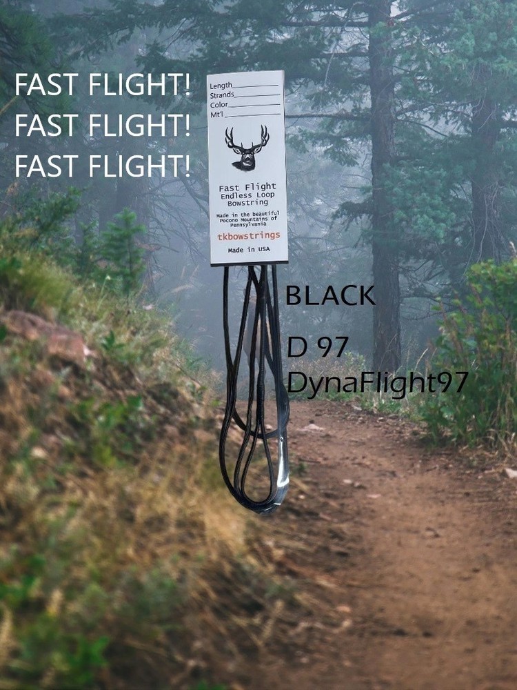 Fast Flight Bowstring D97 / 16 str/ PICK STRING COLOR & LENGTH   6 colors $18.95