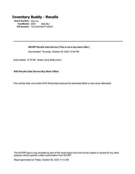 Engine ECM Electronic Control Module Fits 06-07 CORVETTE 177985