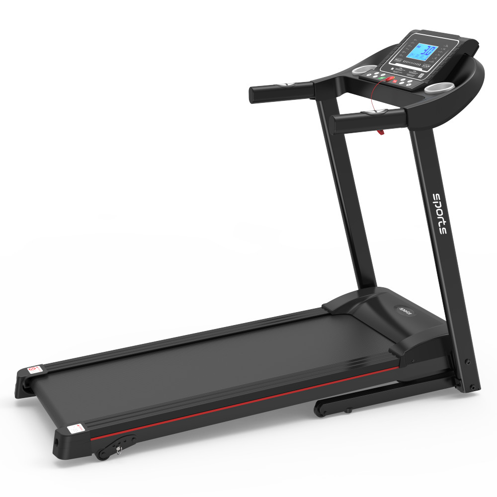 Foldable Treadmill with Incline - Electric Running Machine w/ Bluetooth & LCD