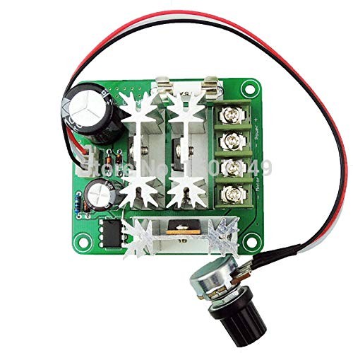 15A PWM DC Motor Speed Controller, 6V-90V, PLC, Variable Regulator, CCMHCN, Knob
