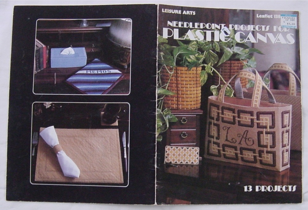 Plastic Canvas  Patterns #138 LA NEEDLEPOINT PROJECTS TOTES